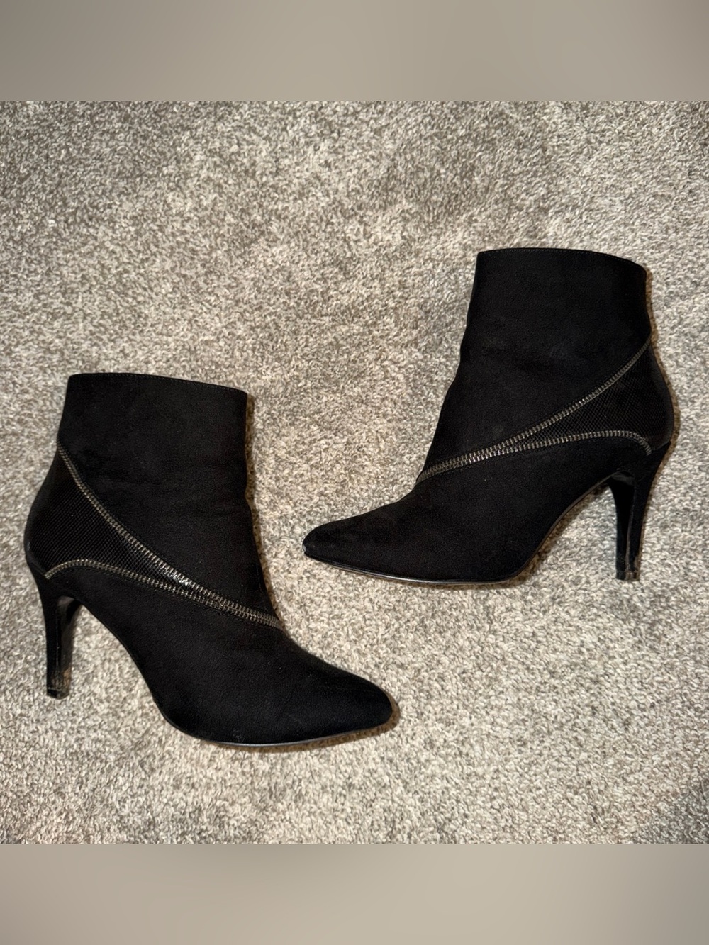 Coach and Four Black Suede Ankle Booties